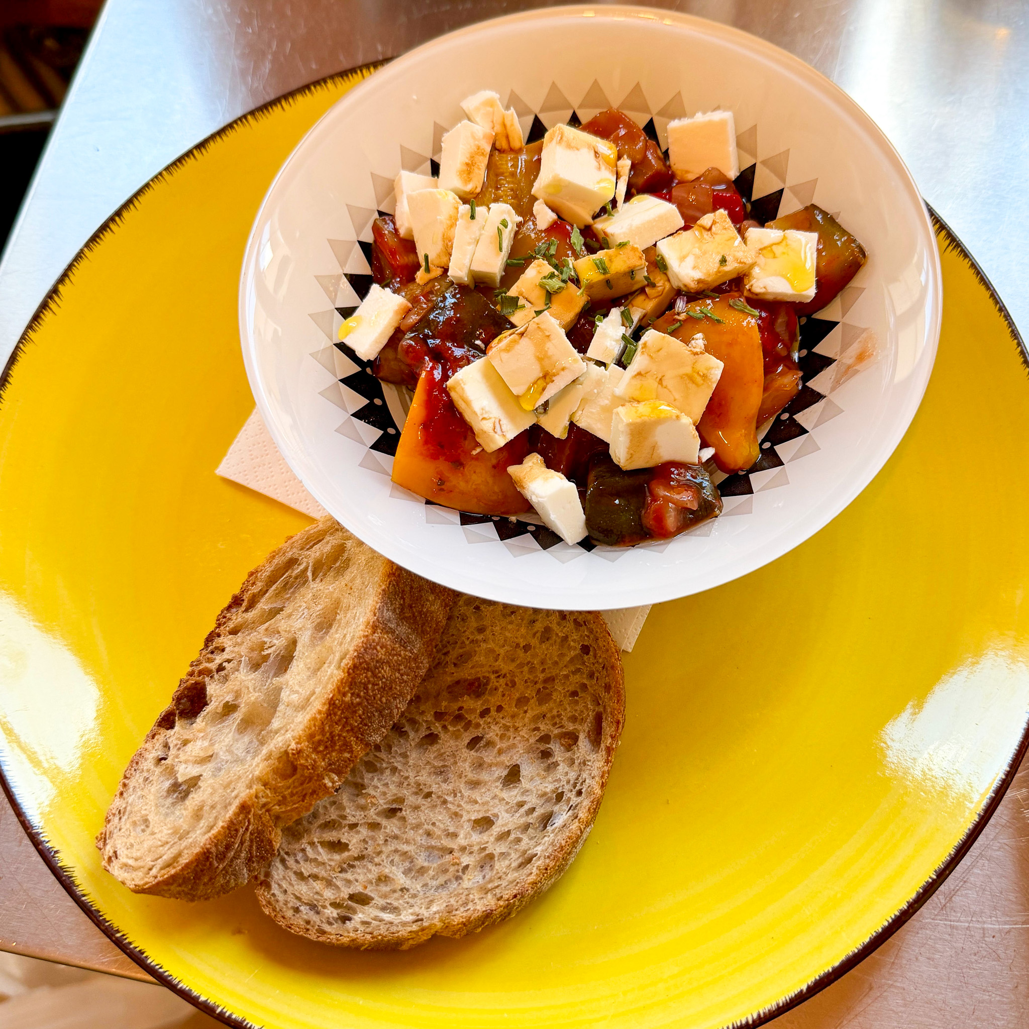 Ratatouille Salat mit Feta
